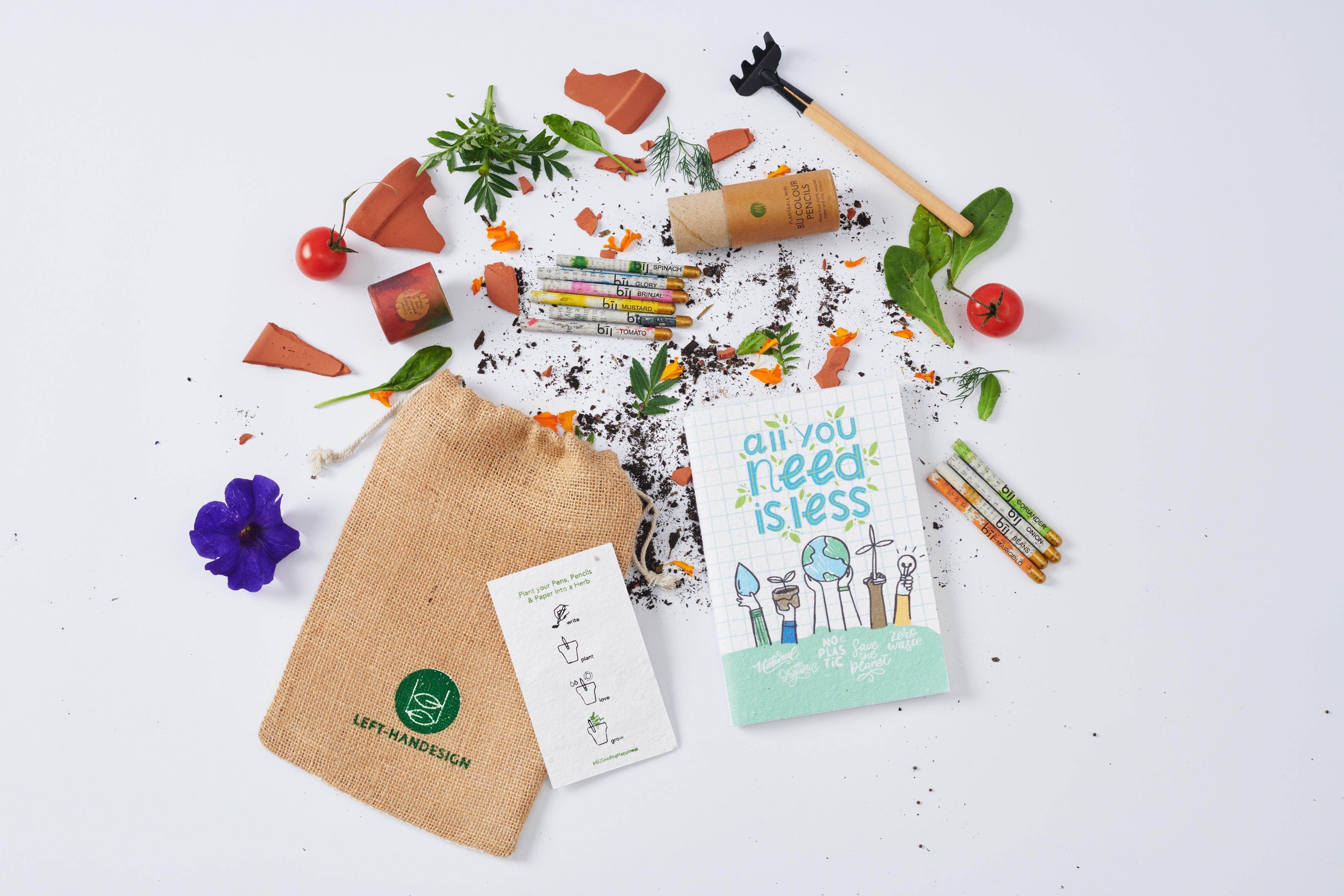 BĪJ Colour Pencils & Notebook Set - LEFT-HANDESIGN®