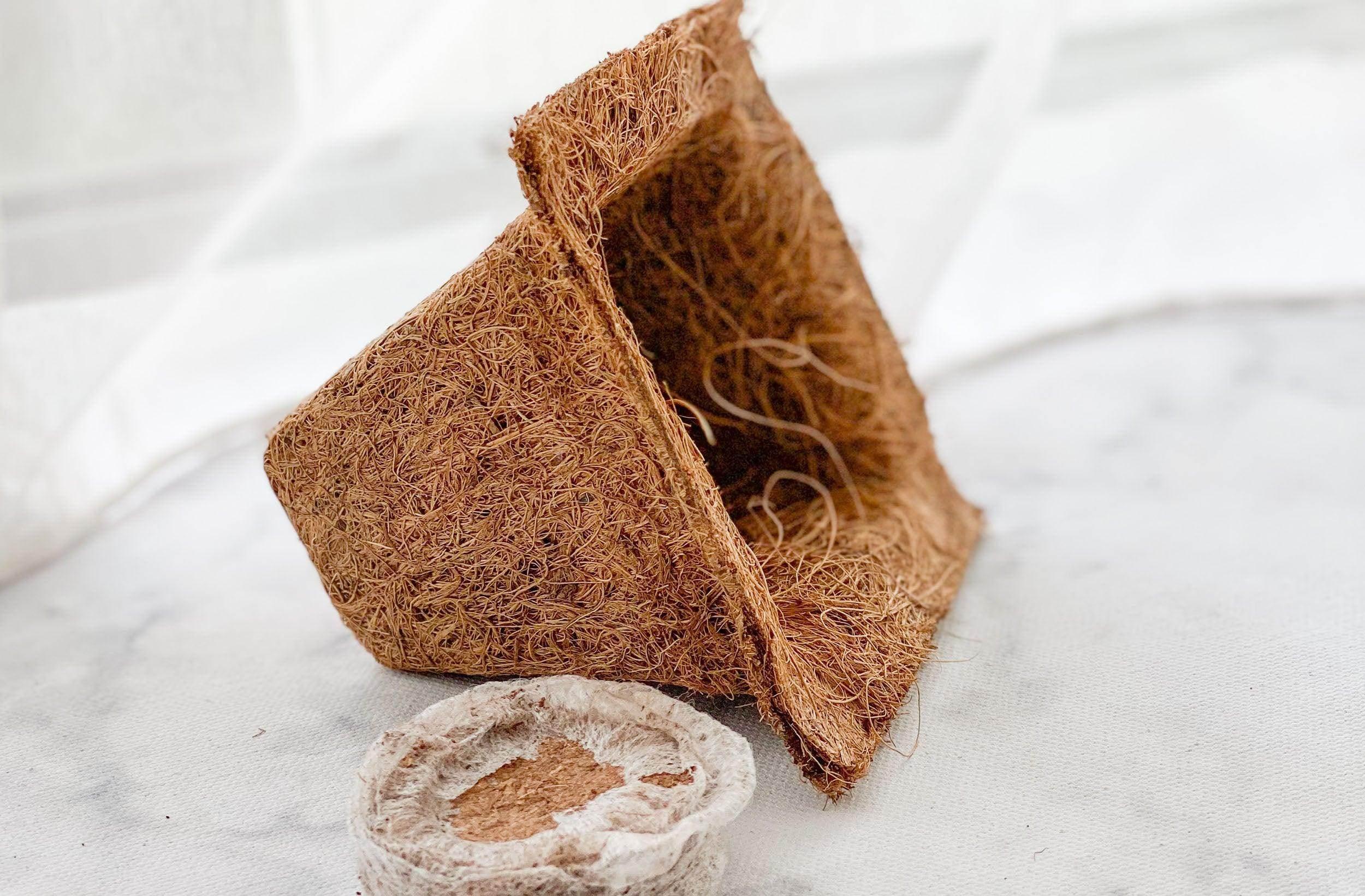 Coco Pot + Coco Peat - LEFT-HANDESIGN®