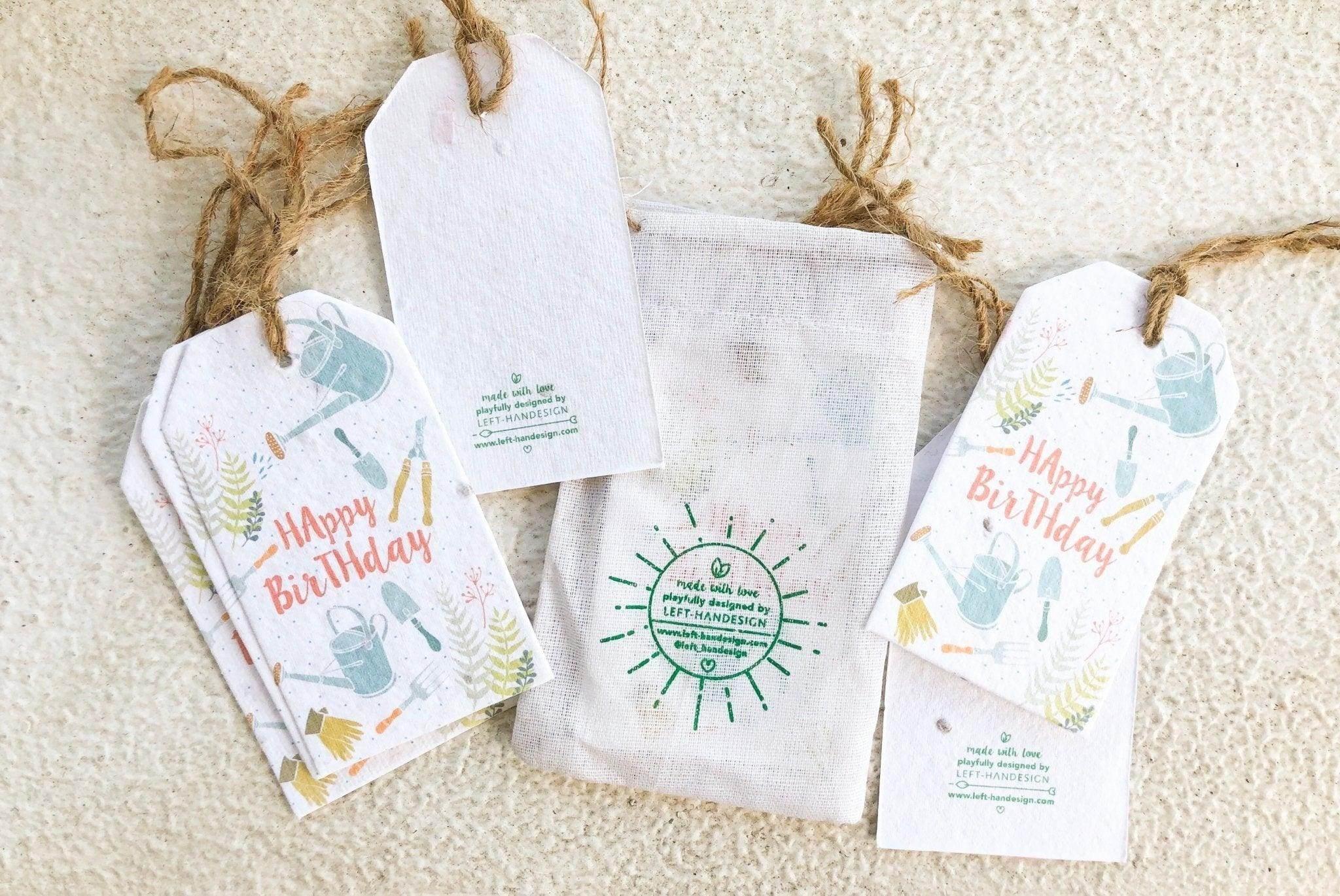 BĪJ Gift Tags - Green Fingers - LEFT-HANDESIGN®