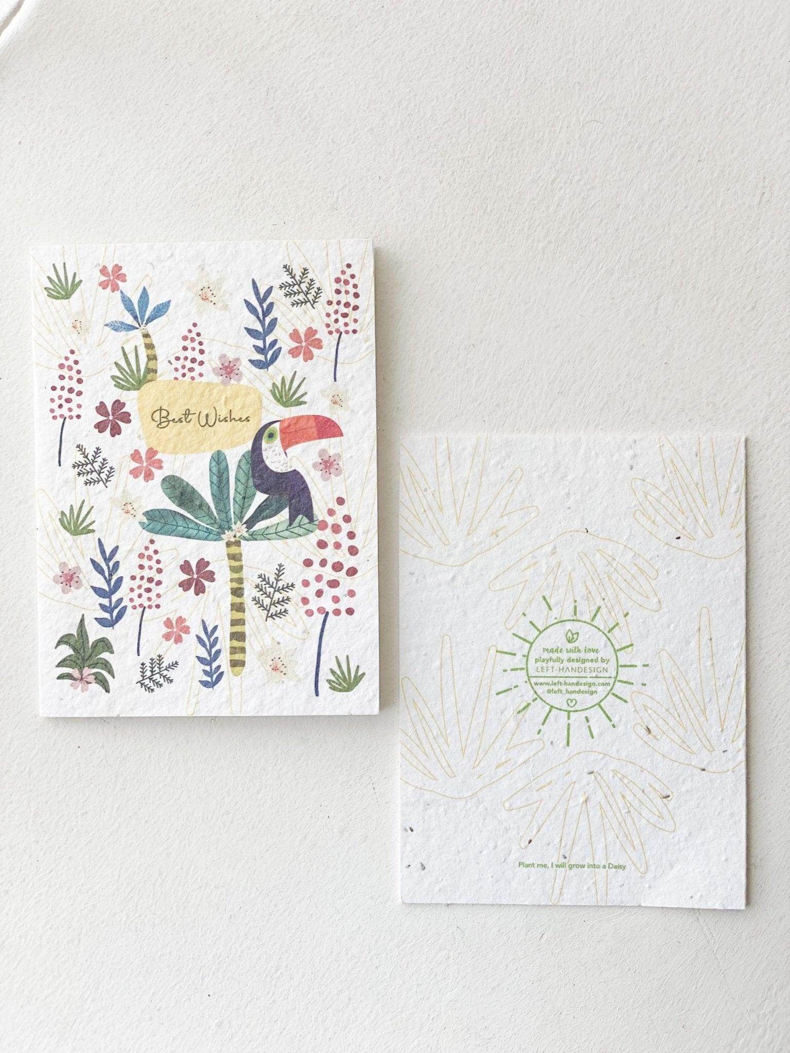 BĪJ Greeting Card - Best Wishes - LEFT-HANDESIGN®