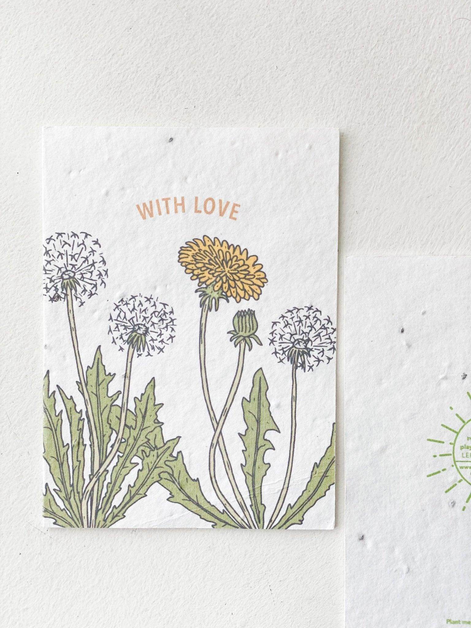 BĪJ Greeting Card - With Love - LEFT-HANDESIGN®