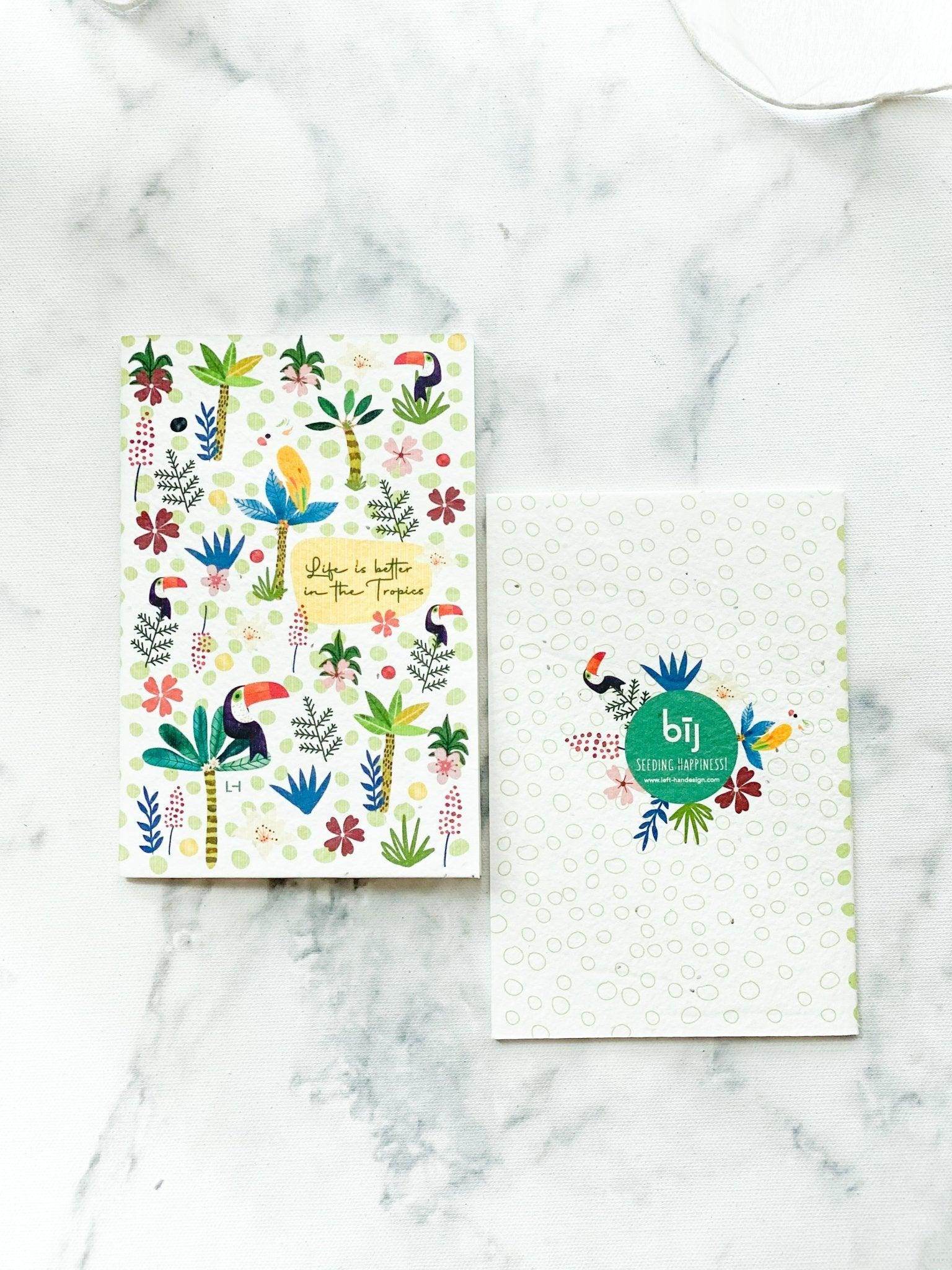 BĪJ Notebook - Birds Of Paradise - LEFT-HANDESIGN®