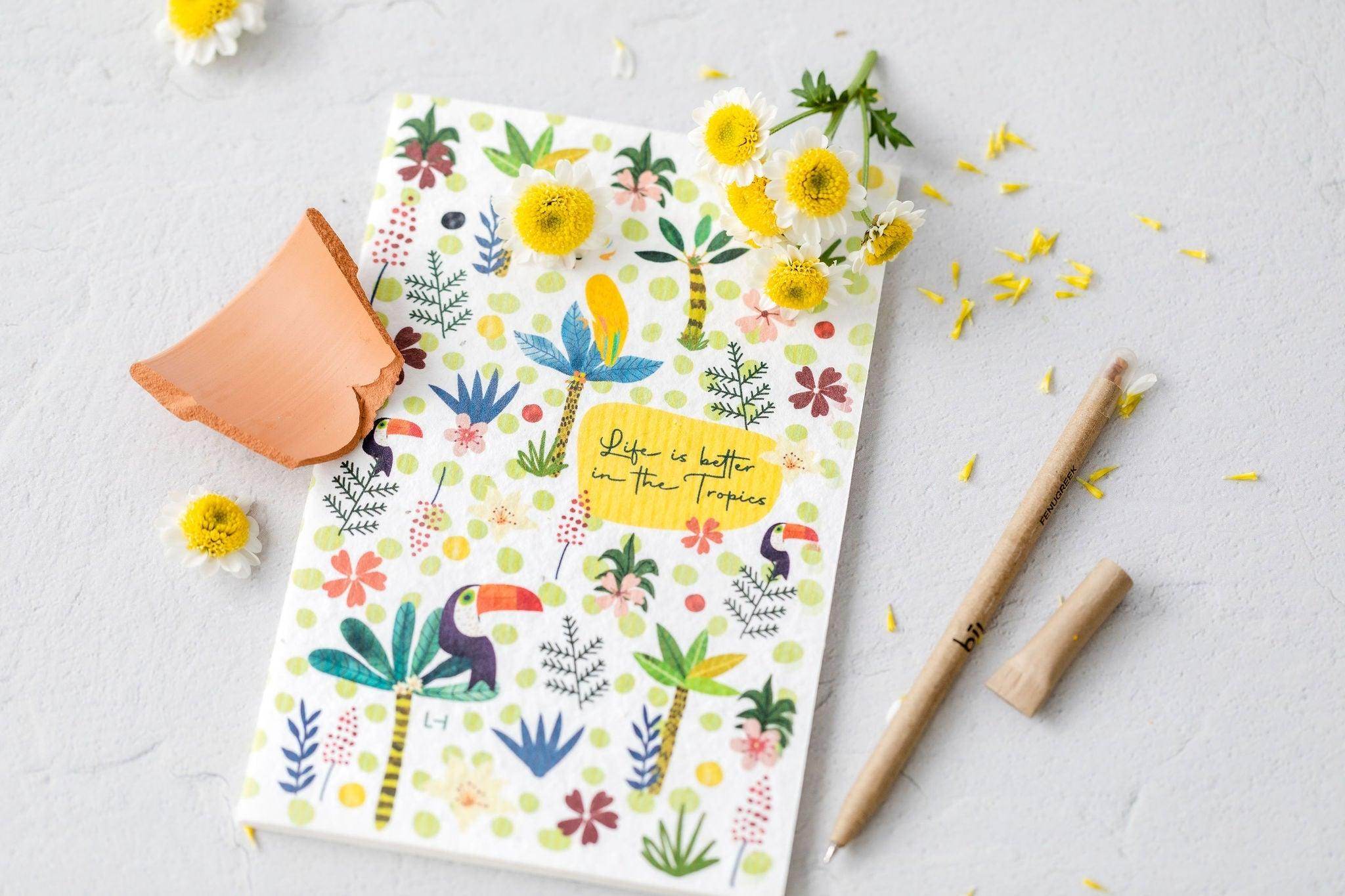 BĪJ Notebook - Birds Of Paradise - LEFT-HANDESIGN®