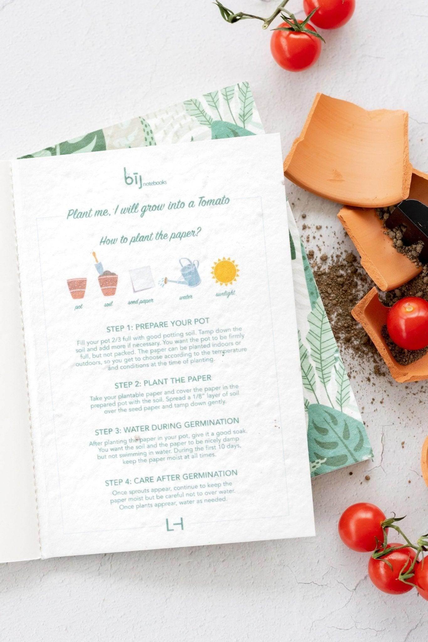 BĪJ Notebook - Tropical Vibes - LEFT-HANDESIGN®