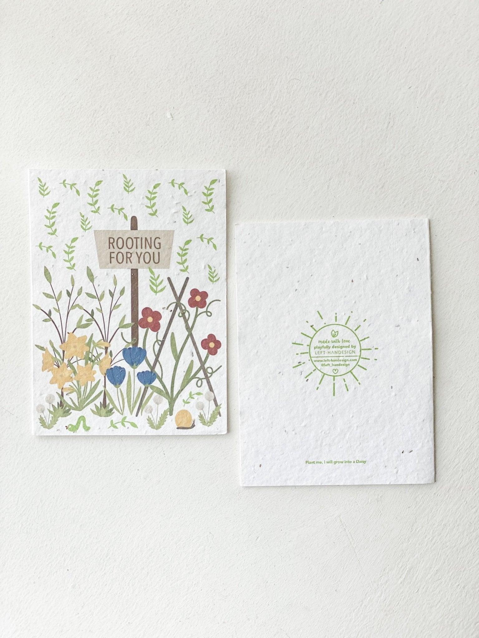 BĪJ Greeting Card - Rooting For You - left-handesign®