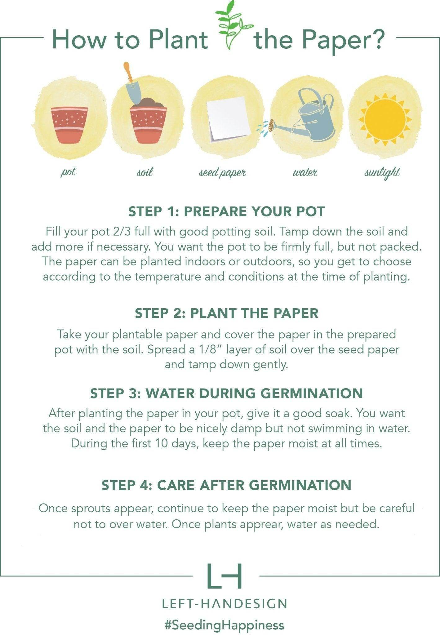 plant seed paper instructions Eco-friendly Conscious Notebooks for Thoughtful Writing